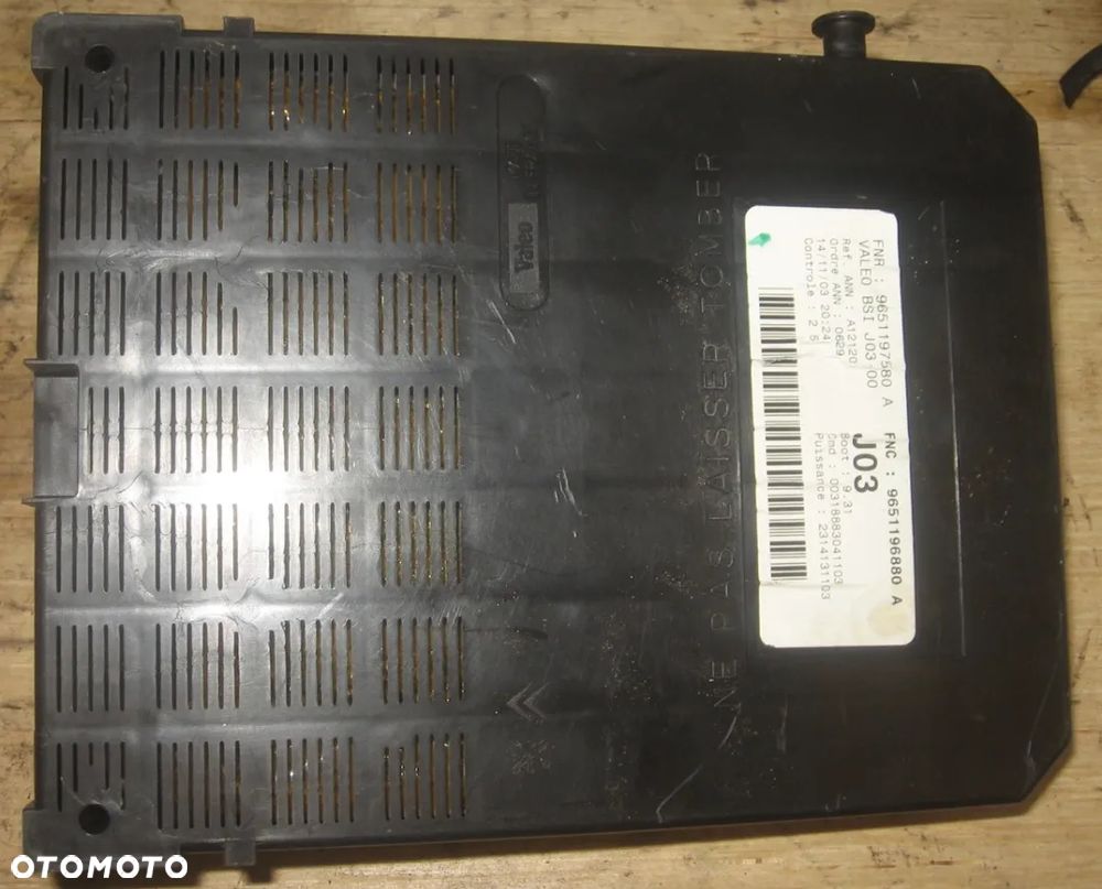 sterownik moduł BSI PEUGEOT 307 C4 9651197580CITROEN - 3