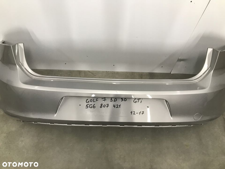 Zderzak tylny Vw Golf 7 VIII 5D 3D HB 12-17 przedlift 5G6807421 - 3
