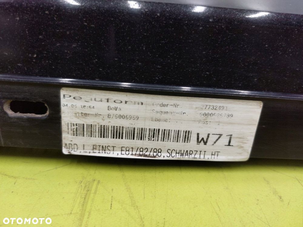 Listwy progowe zewnętrzne LEWA+PRAWA BMW SERIA 1 E87 2004-2013 27732491 - 9