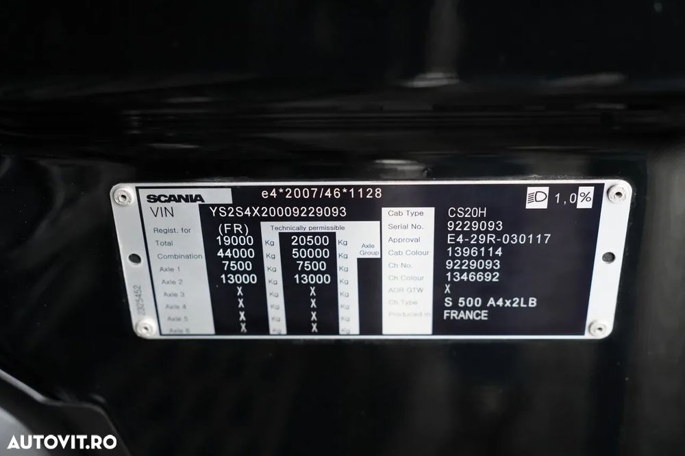 Scania S 500 / RETARDER / COMPLET AIRMATIC / I-PARK COOL / PIELE - 33