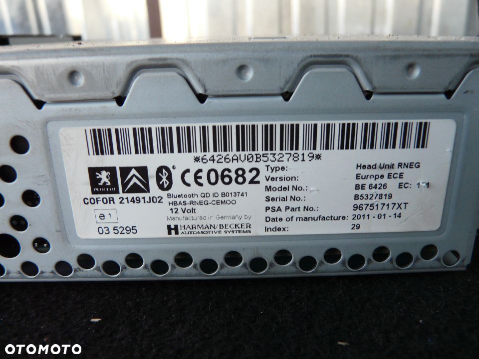 Radio GPS 96751717xt Peugeot 3008 5008 Citroen - 3