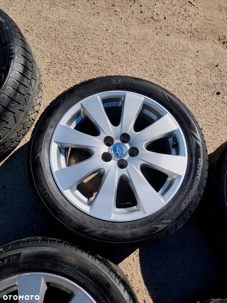 5x100 Felgi Aluminiowe Alufelgi Oryginalne 17 Koła Letnie Lato TOYOTA AVENSIS I II 2 CELICA CARINA E MATRIX PRIUS 5,5mm Legnica ALU-RAD 215/50 - 7