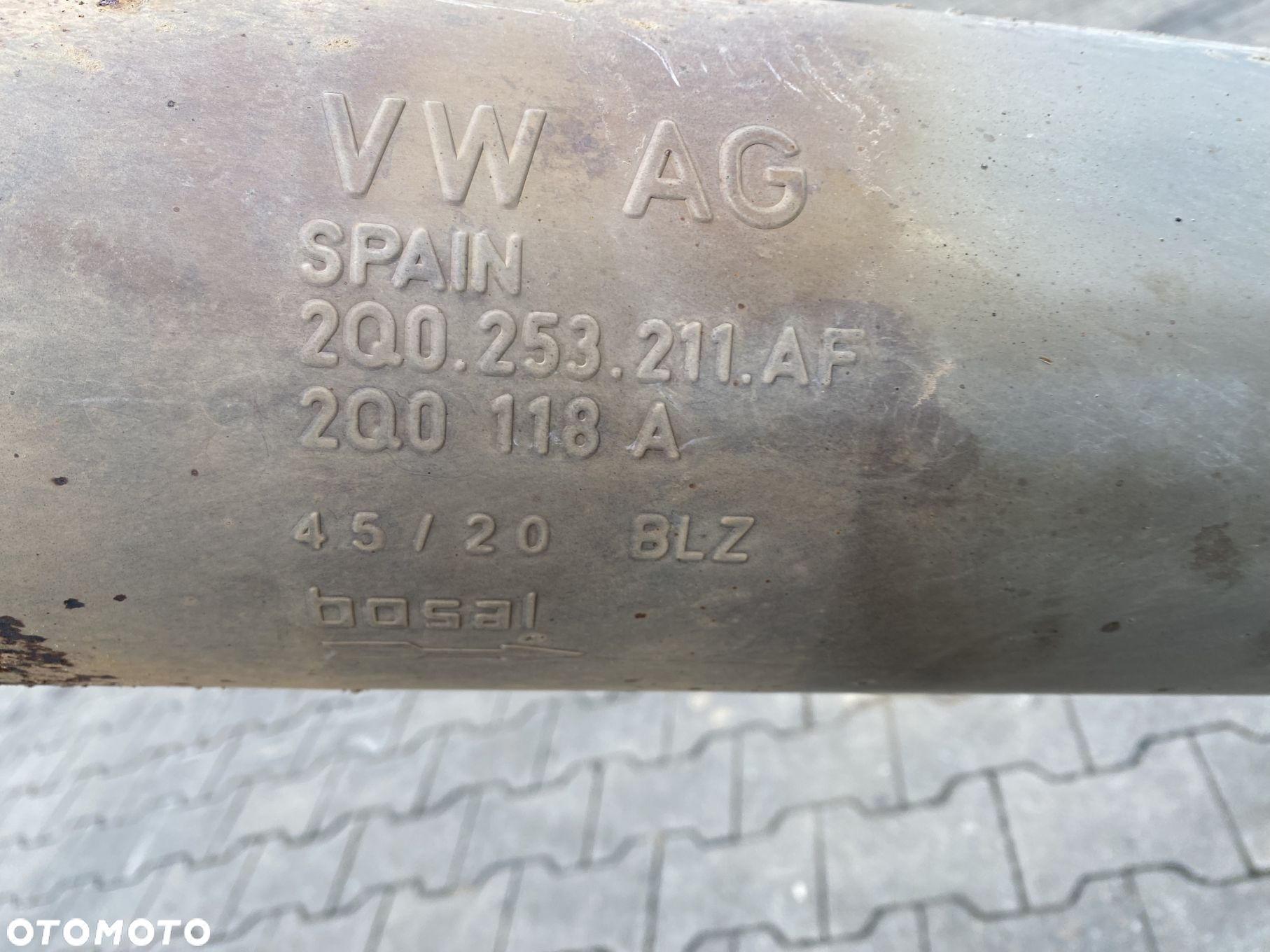 WYDECH KOŃCOWY TŁUMIK SEAT ARONA KJ7 1.0 TSI BENZYNA 2Q0120A 2Q0118A - 2