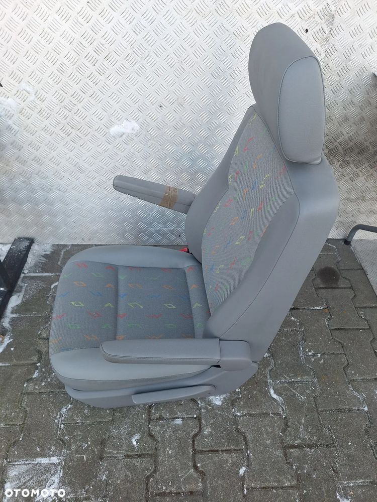 FOTEL LEWY PRZÓD KIEROWCY PODŁOKIETNIKI VW TRANSPORTER T5 LIFT CARAVELLE - 3