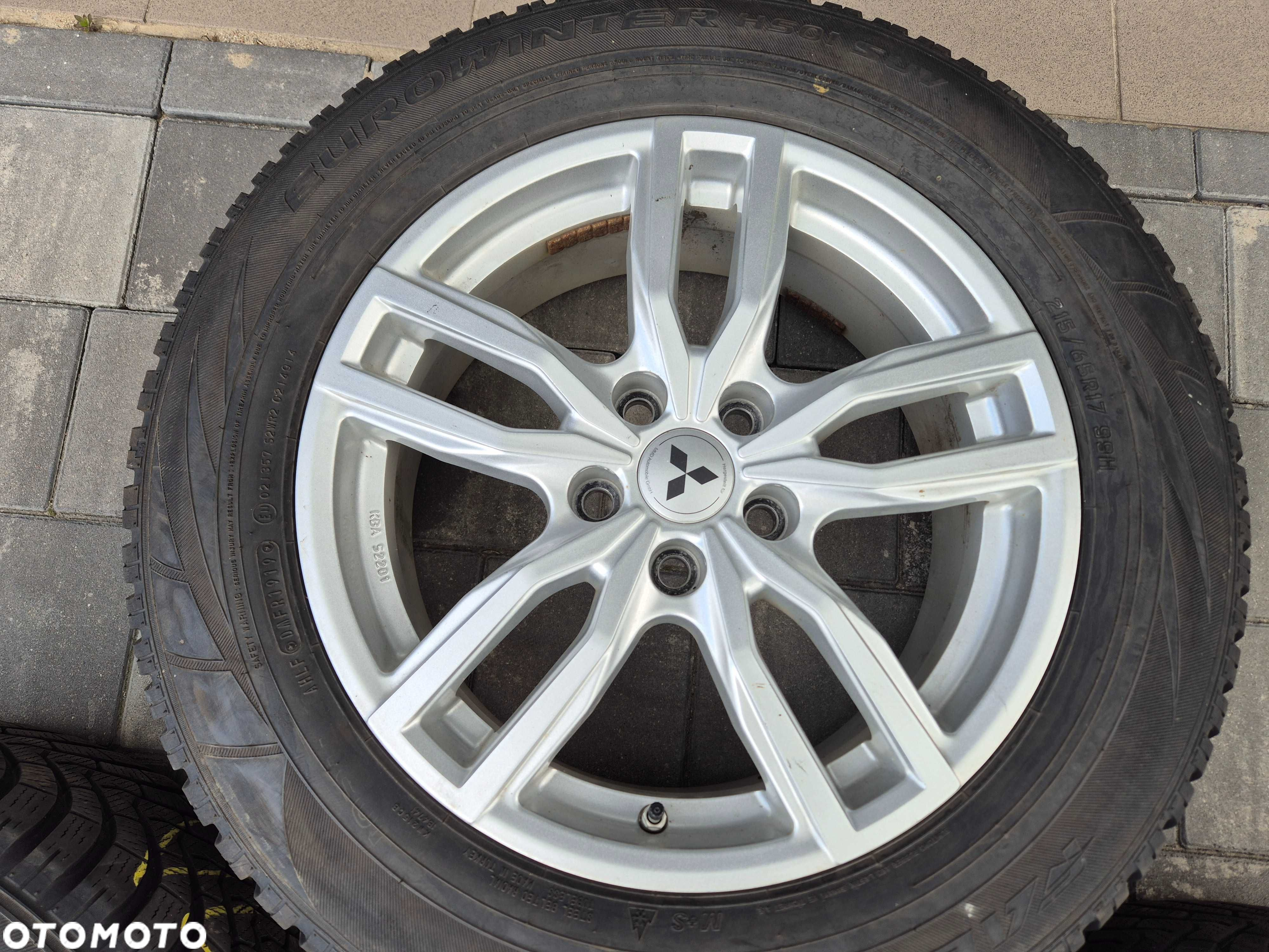 Koła Felgi aluminiowe 17” 5x114,3 ET38 215/65r17 Mitsubishi ASX N2849 - 5