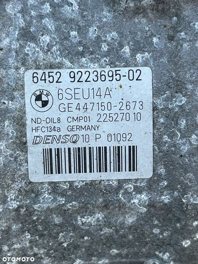 BMW F30 F20 SPRĘŻARKA KOMPRESOR KLIMATYZACJI 9223695 - 2