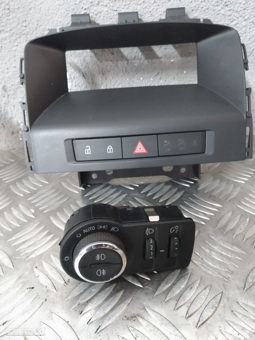 Bloco botão luzes auto , Piscas tranca Opel Astra J P10 2009 a 2015 - 1