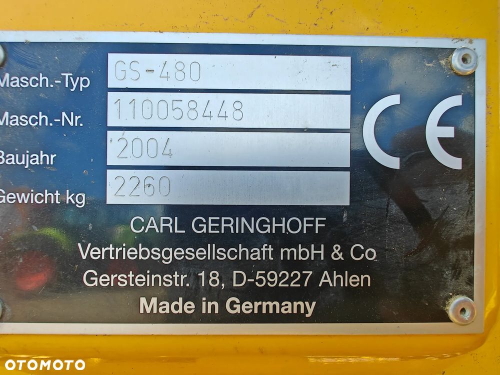 Geringhoff GS480, 4.8m składany - 4
