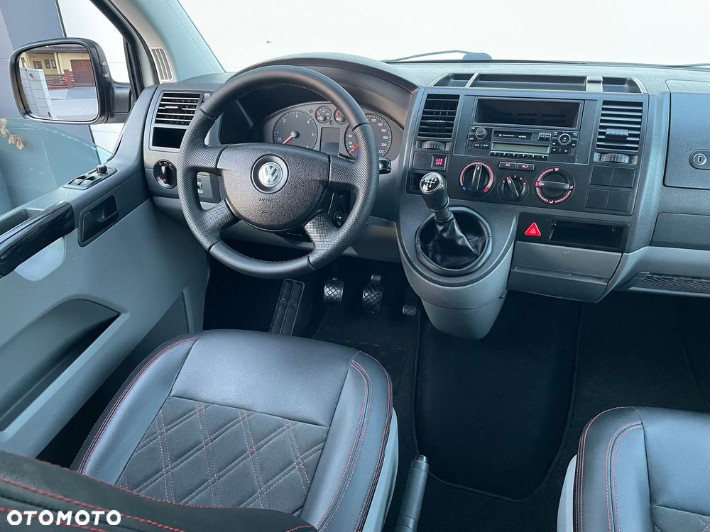 Volkswagen TRANSPORTER T5 L2H1 Długi Klima Skóry Tempomat Brygadówka Dubel Kabina - 21