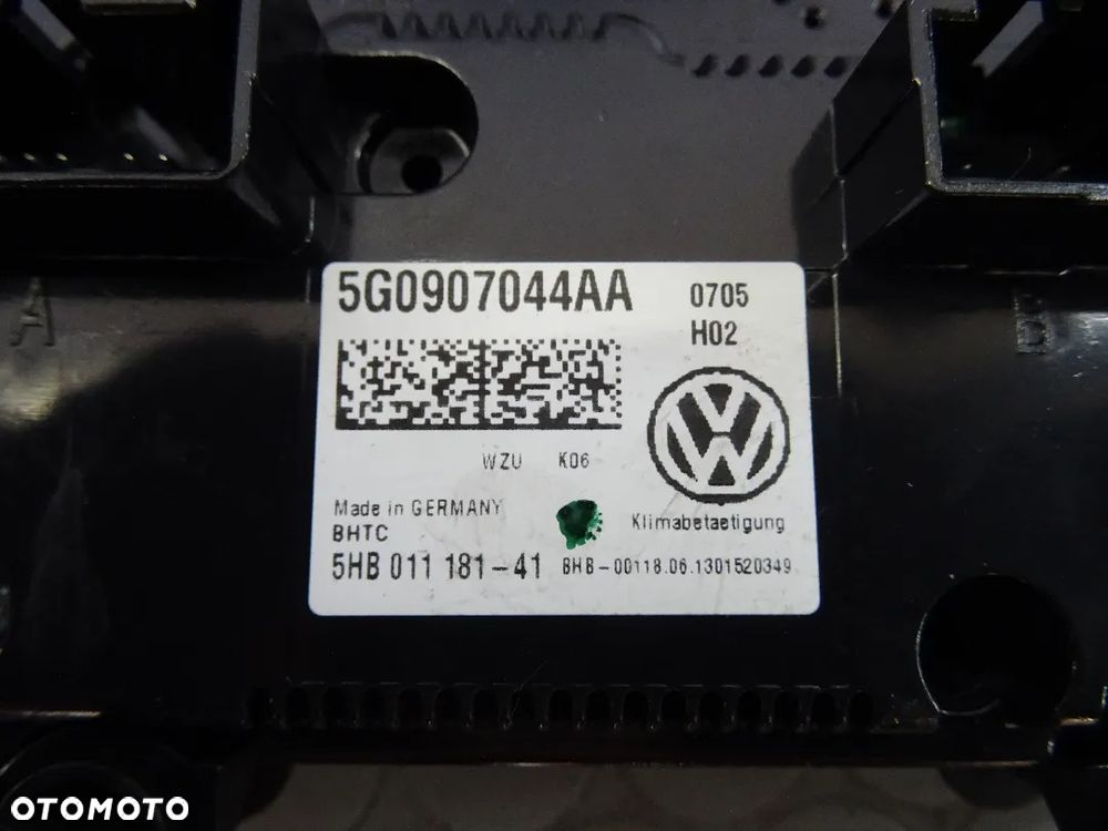 5G0907044AA Panel klimatyzacji Golf VII GTI czesci - 2