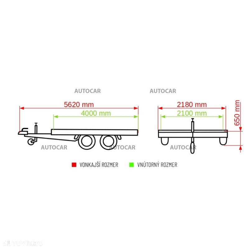Autocar Platfroma auto Autocar ATLAS 4,0m 3,5t - 2