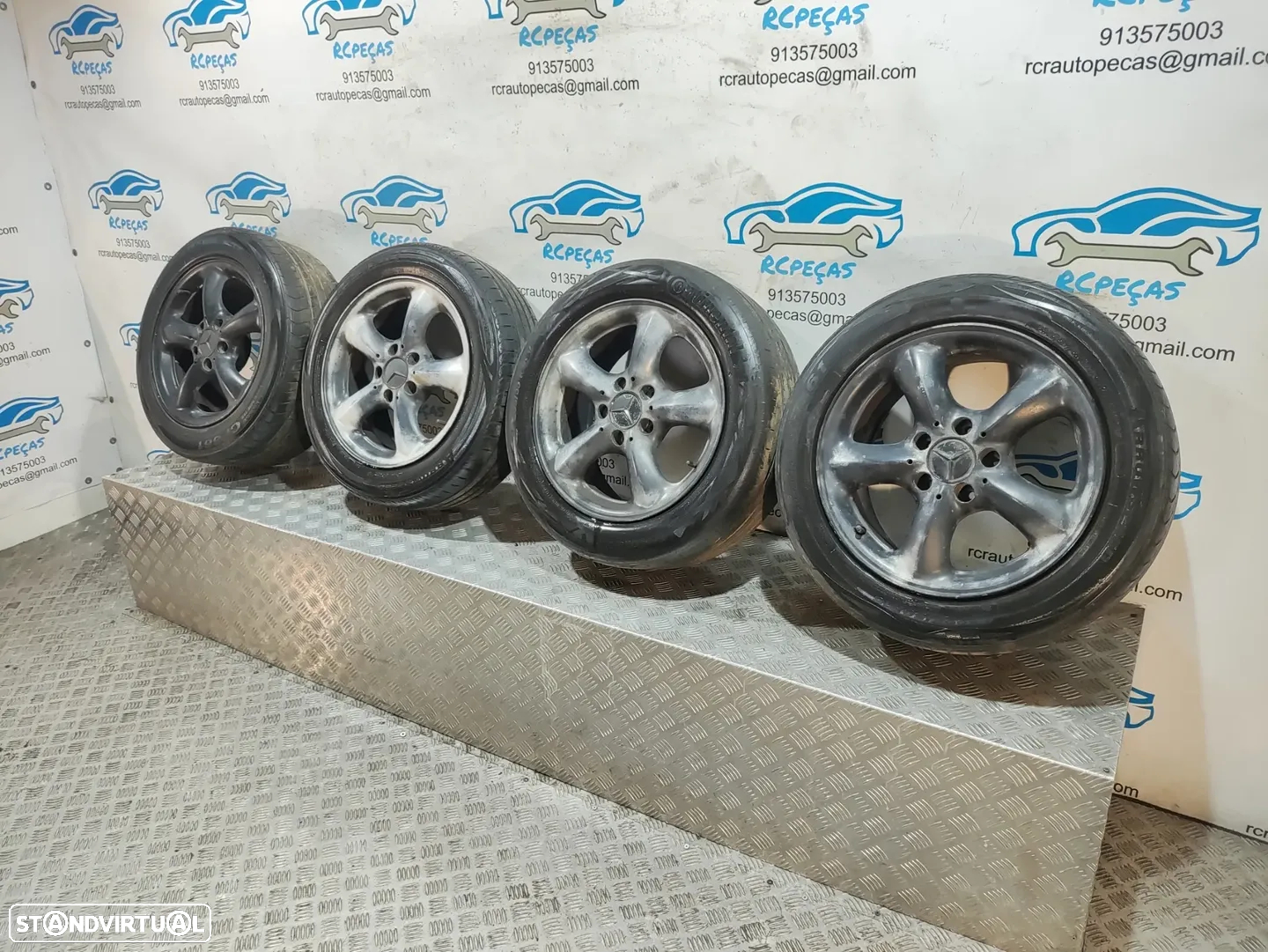 Jantes 16" Mercedes Benz - SLK R170 - ORIGINAIS - 7J - 8J | ET37 - ET30 | 5x112 - 16 Polegadas | A1704010802 |  A1704010702 | Jante | 5 x 112 | 225 50 16 - 205 55 16 | Pneus - 10