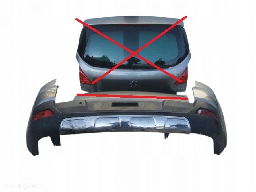 PEUGEOT 3008 I TYŁ ZDERZAK TYLNY
