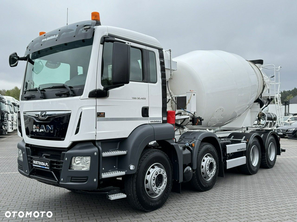 MAN TGS 32.420 8x4 Betonomieszarka Betoniarka GRUSZKA - 9m