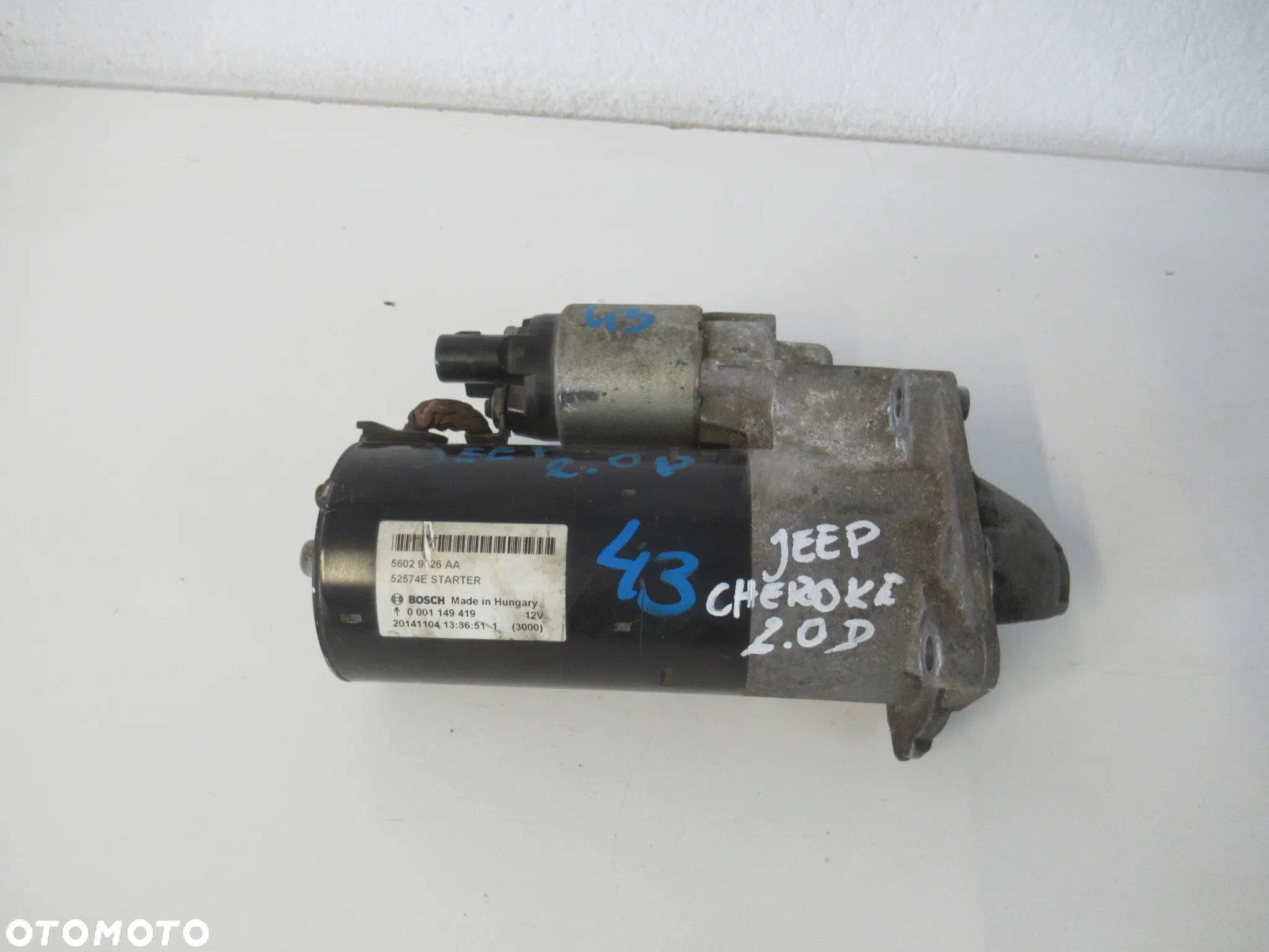 ROZRUSZNIK JEEP CHEROKEE V KL 2.0D 170KM MultiJet 56029626AA 2013-2018 - 1