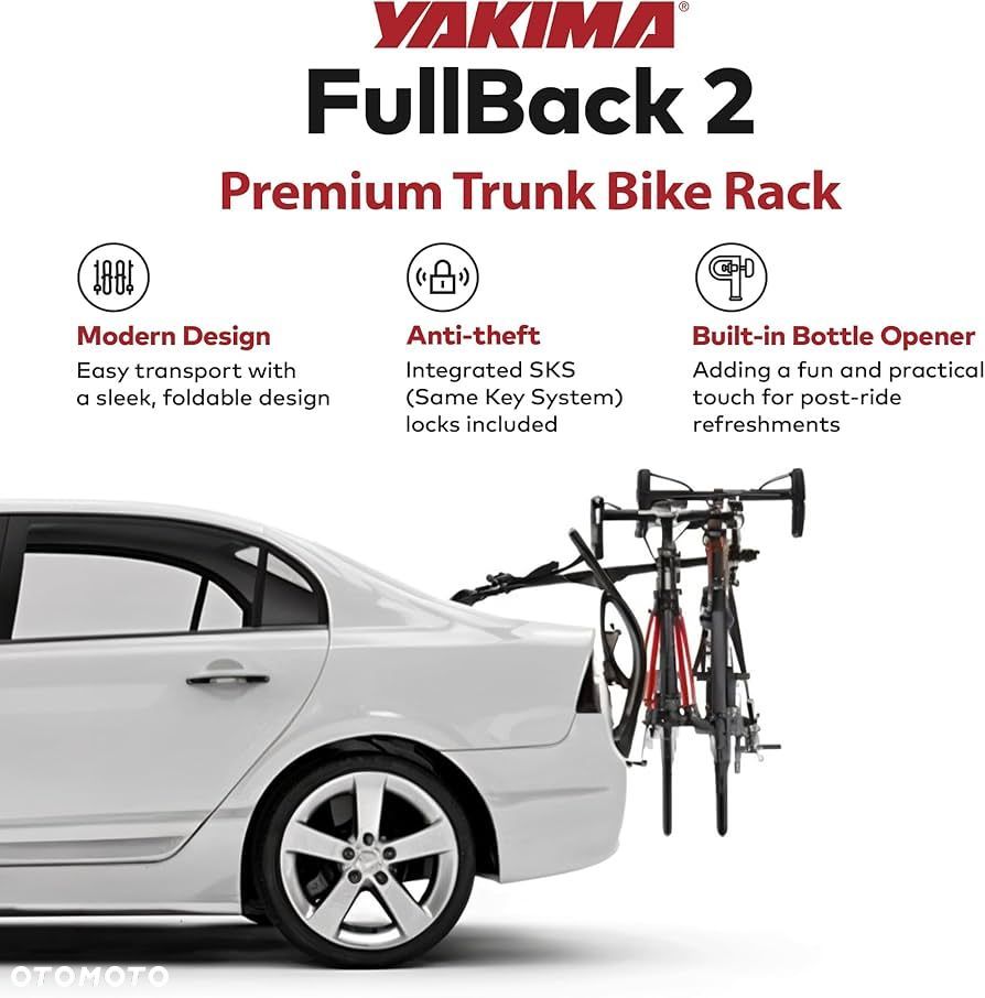 Uchwyt bagażnik rowerowy na tylną drzwi / klapę na 2 rowery Yakima Full Back 2 - 1