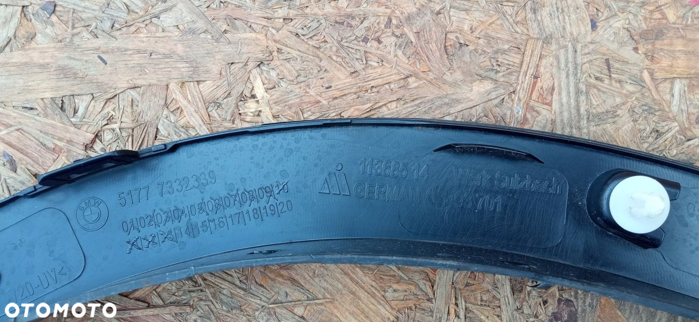 BMW X1 F48 15- NAKŁADKA LISTWA BŁOTNIKA LEWY TYŁ LEWA TYLNA 51777332339 - 12