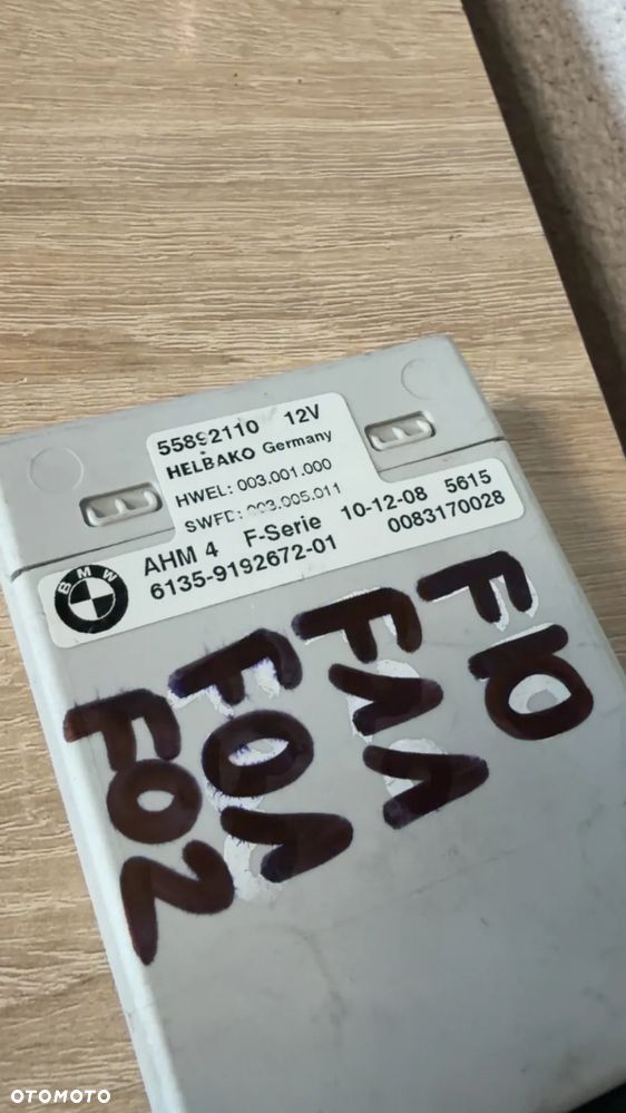 MODUŁ HAKA PRZYCZEPY BMW F01 F02 F10 F11 9192672 - 3