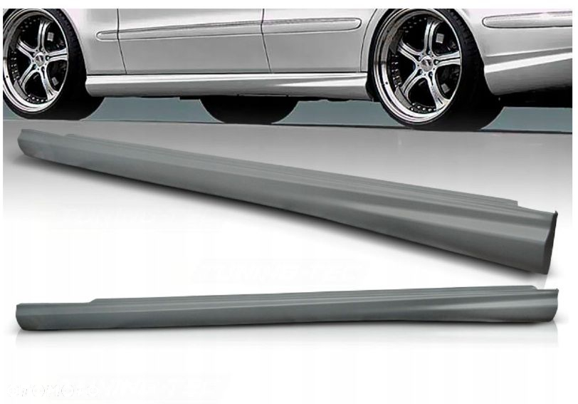 Progi zewnętrzne plastikowe Tuning Sport AMG look Mercedes E-klasa w 211 - 2