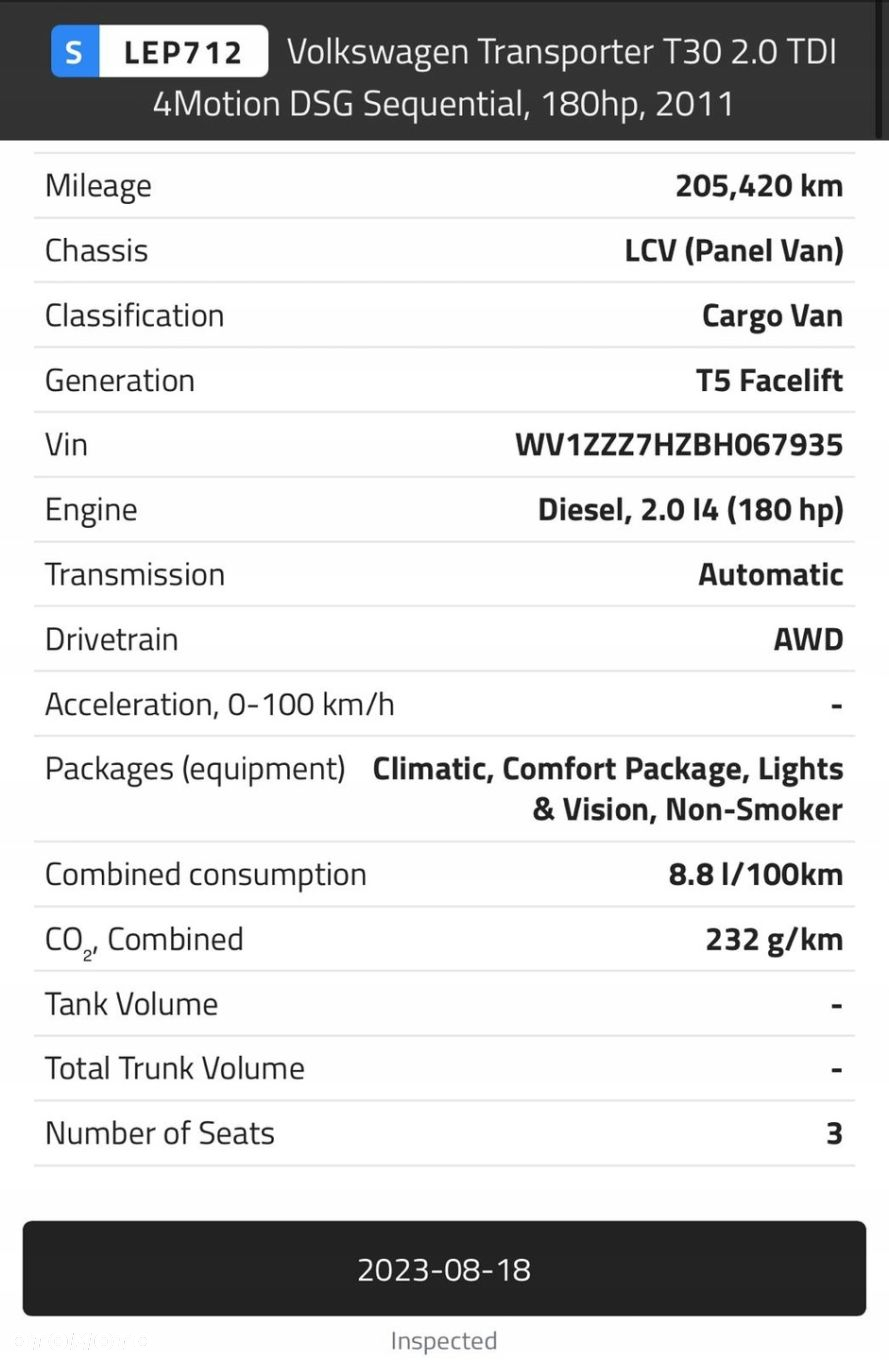 SILNIK VW Transporter T5 2.0 TDI BITURBO BITDI 180KM 205tyś CFC CFCA - 3