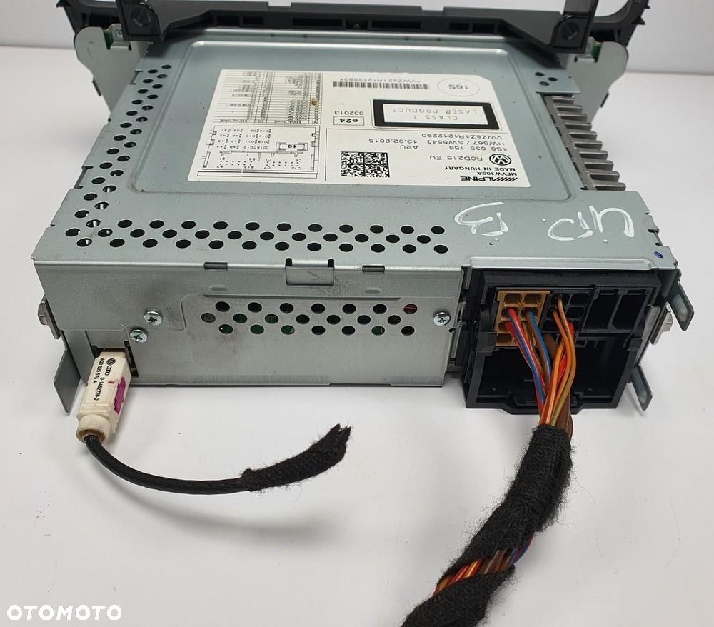 RADIO CD OBUDOWA RAMKA VW UP 1S0035156 - 6