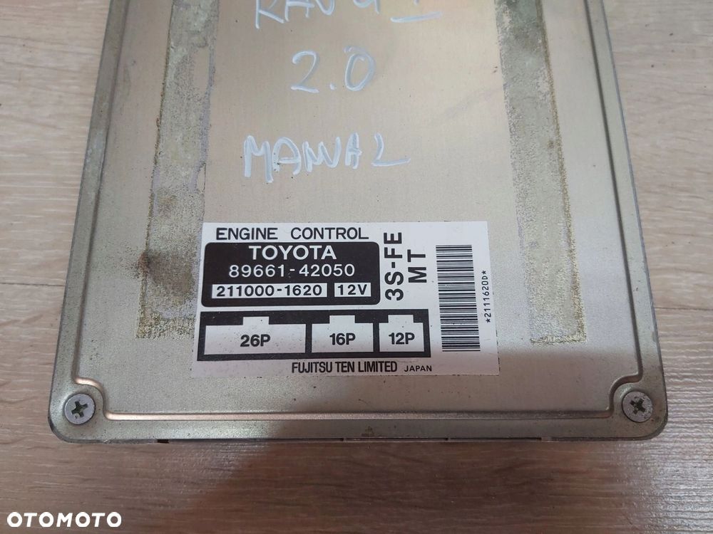 Toyota RAV4 I 2,0 3s-fe sterownik komputer silnika 89661-42050 - 1