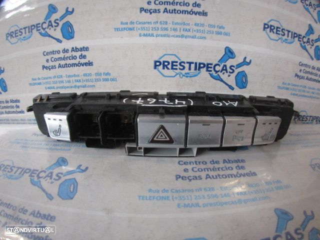 Interruptor A2049050302 MERCEDES C S204 W204 FASE 2  2012 200CDI 136CV 5P PRETO 4 PISCAS Danificado Falta Capa Dos Botões - 1