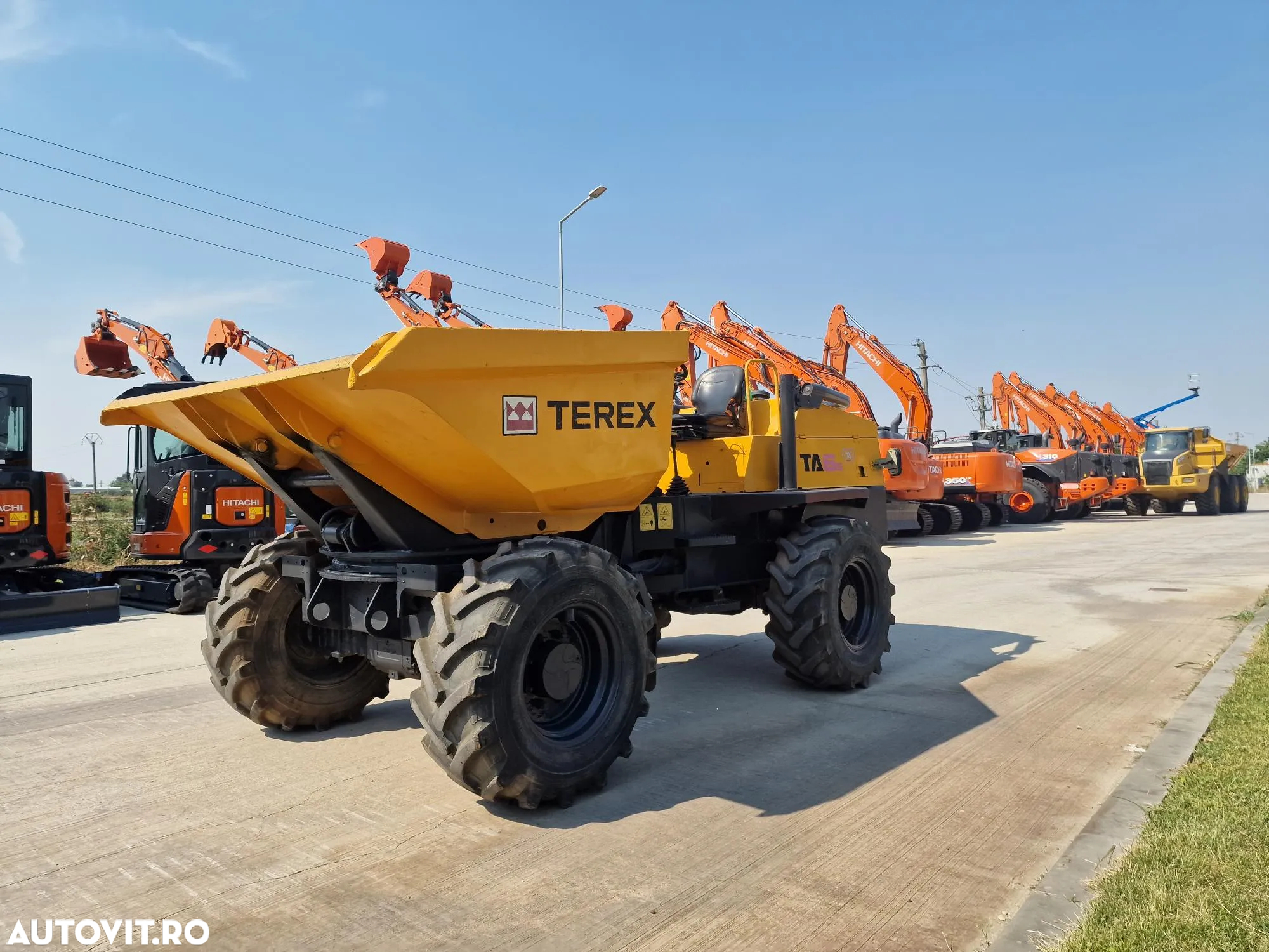 Alta DUMPER 6t TEREX, 4mc, 6t, basc LATERALA,  2.068h, 16900 EUR+tva, motor JCB 75CP, transmisie 4x4, produs in Anglia, Anvelope 90% bune, posiblitate leasing, CONDITIE FOARTE BUNA-PROMOTIE 16.900 EUR+Tva - 11