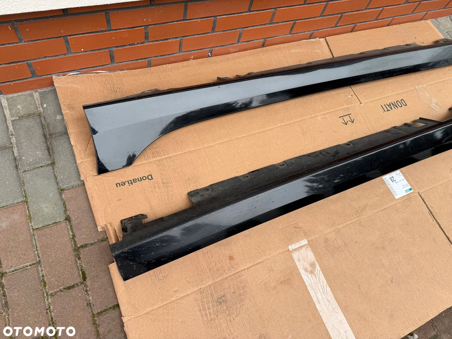BMW 1 F40 2019-2024 prog lewy prawy czarny do zalozenia demontaz oryg - 2