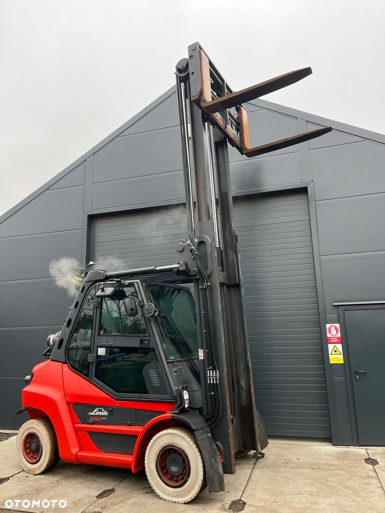 Linde H60 H70 H80 Gaz 3 butle Klima Pozycjoner Przesuw boczny 2 kamery - 7