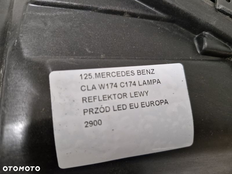 mercedes cla w174 c174 lampa lewy przód lewa przednia reflektor led eu - 7