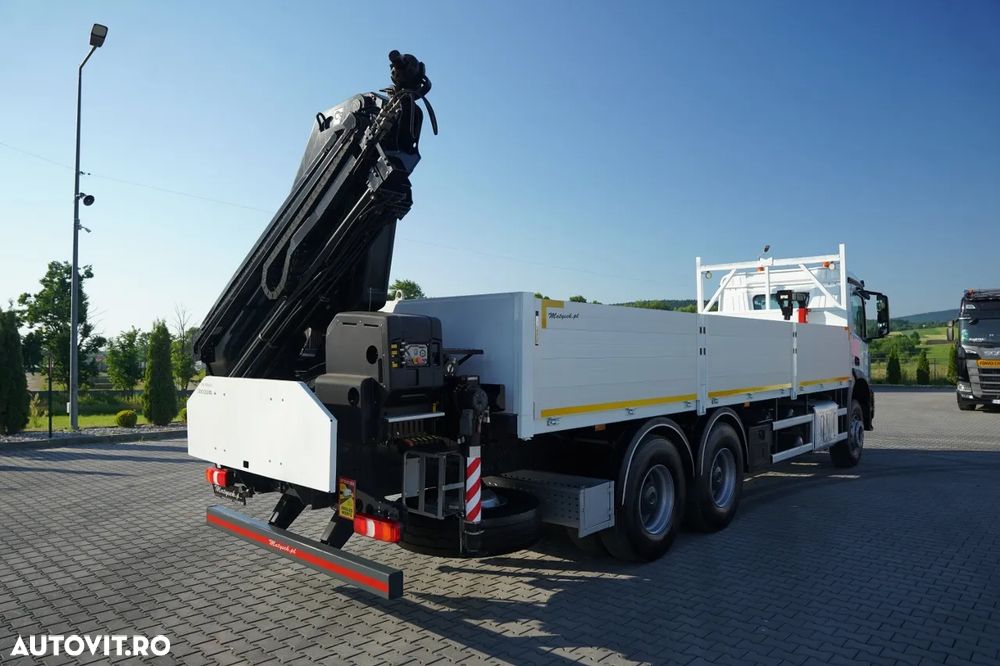 Mercedes-Benz AROCS 2636 / 6x4 / LIVRARE 7,6 M + HIAB 188 B-3 HDS / PODEA REZISTENTĂ / RADIOCOMANDĂ / ROTATOARE / FURCĂ PENTRU PALEȚI / EURO 6 - 11