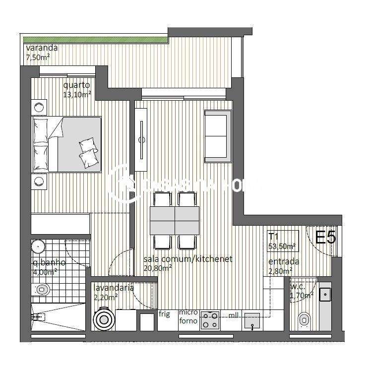 T1 Empreendimento Central Park - Matosinhos Sul - NOVO - Grande imagem: 2/18