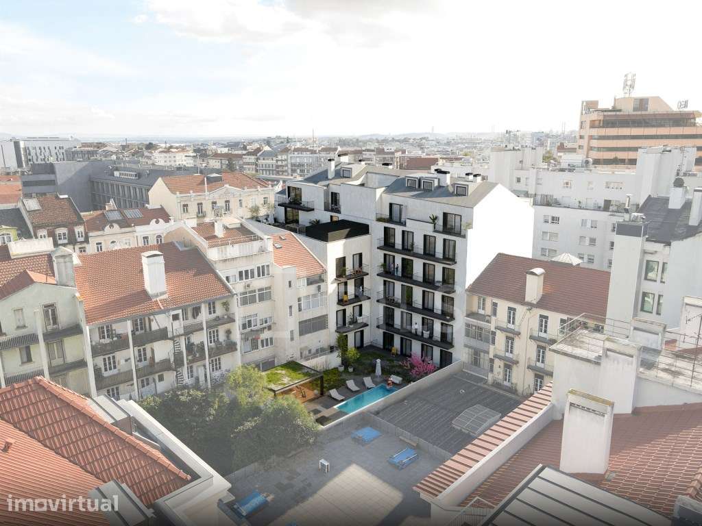 Apartamento T0 com terraço em novo empreendimento nas Avenidas Novas - Grande imagem: 5/34