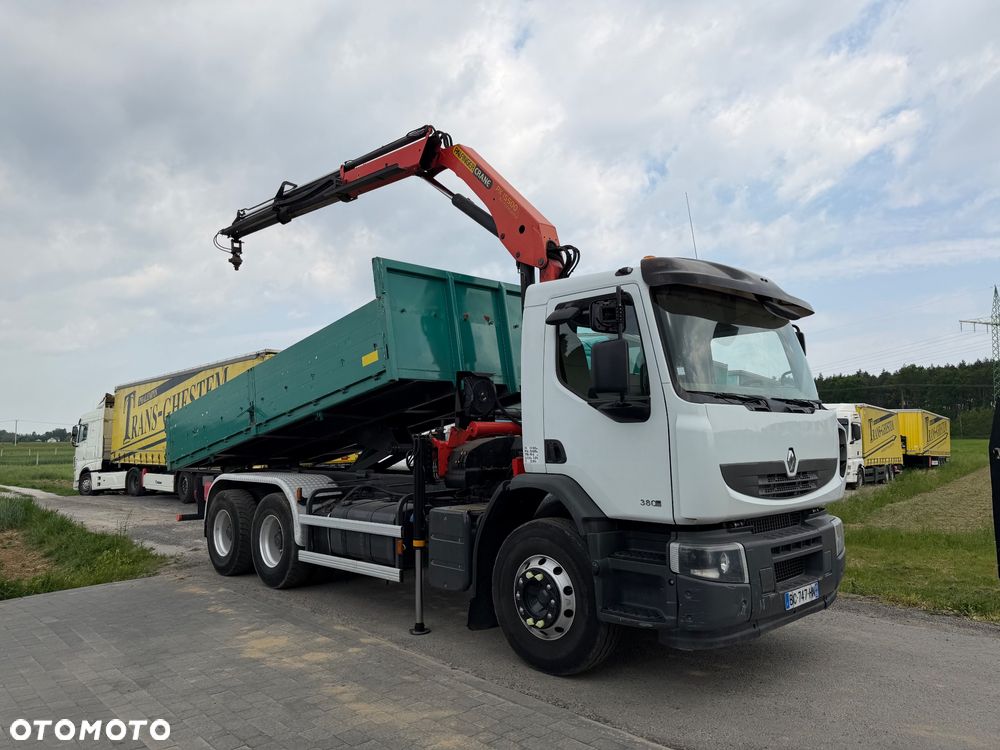 Renault PREMIUM LANDER 380 DXI 6X4 // DŹWIG HDS PALFINGER PK15500 RADIO PILOT // - 6