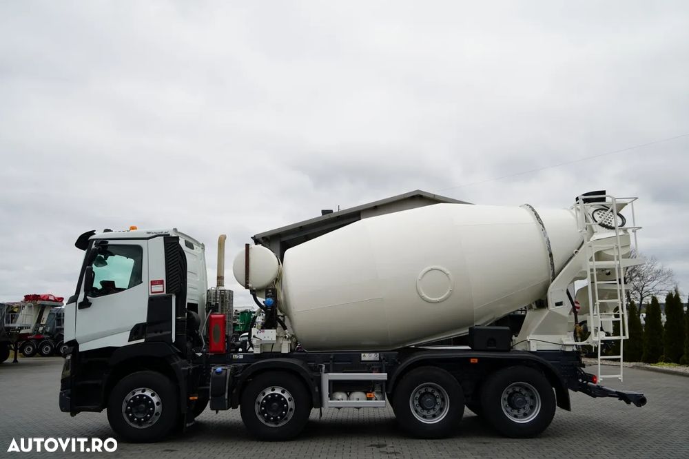 Renault C 430 / 8X4 / BETONIERĂ / MIXER 9 M3 / JANTE DIN ALIAJ / EURO 6 / - 3