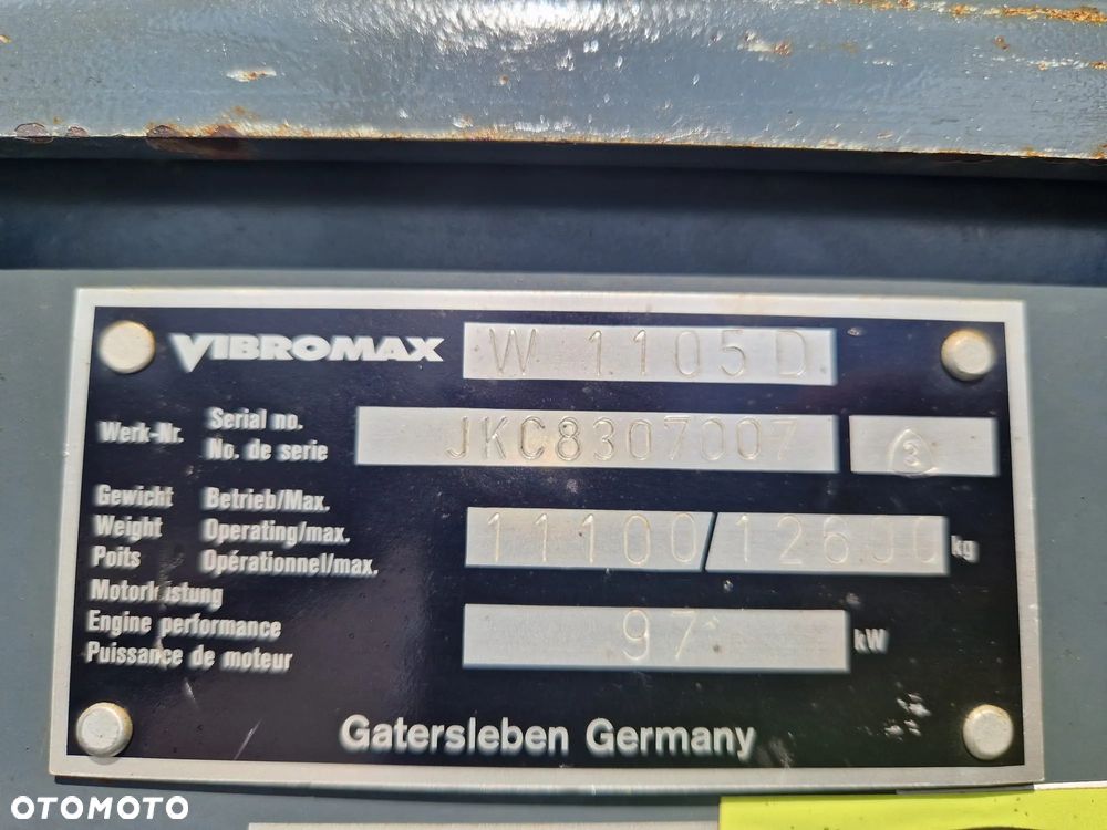 JCB Vibromax W 1105 D * 2000r. * walec do gruntu * - 21