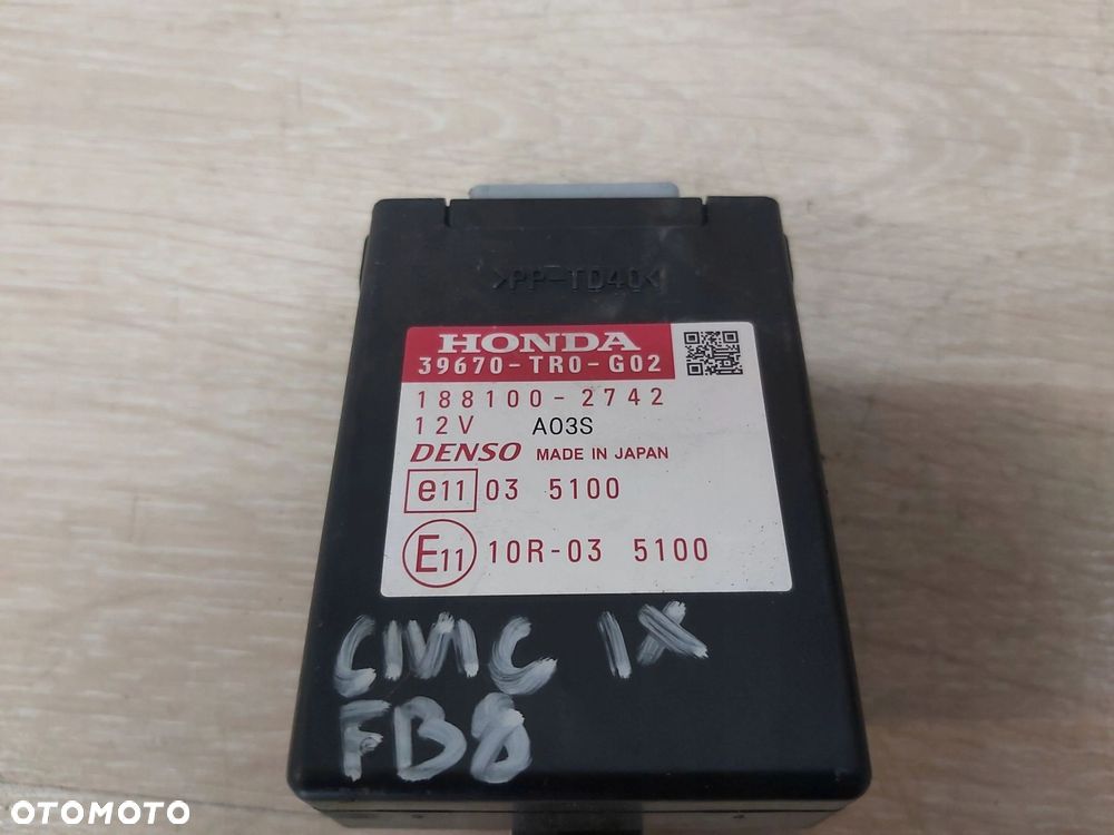 Honda Civic IX 9 Sterownik moduł parkowania SEDAN 11-17r 39670-TR0-G02 - 2
