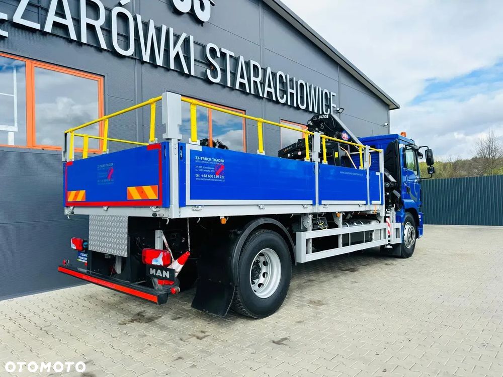 MAN MAN TGM TGL TGS 18.250 E6 // orginał. przebieg 107tys km // 4x2 // żuraw HMF 1420 K2 HDS dzwig kran crane - 11