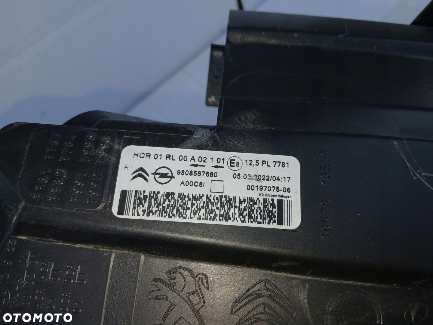 CITROEN JUMPY III VIVARO lampa lewa prawa przód 9808567680 9808567780 EU - 14
