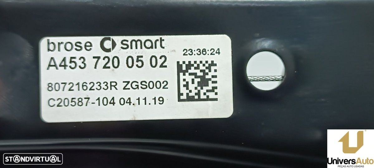 ELEVADOR FRENTE ESQUERDO SMART FORTWO CABRIO ELECTRIC DRIVE (453.491) - 4