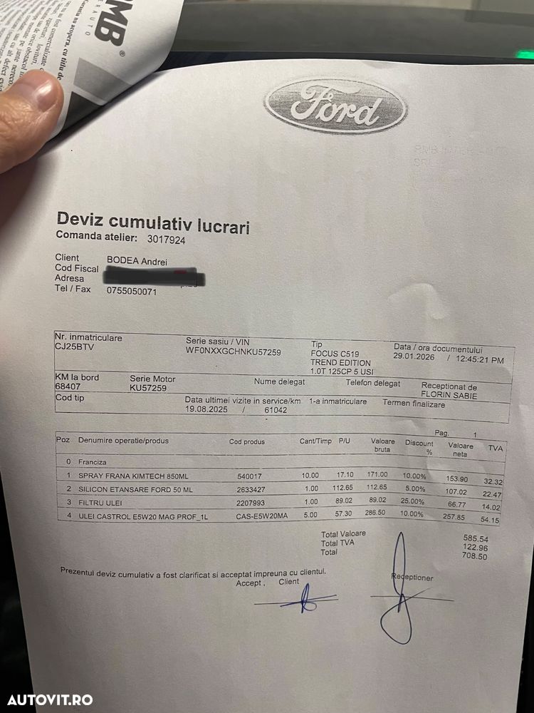 Ford Focus 1.0 EcoBoost Trend - 15