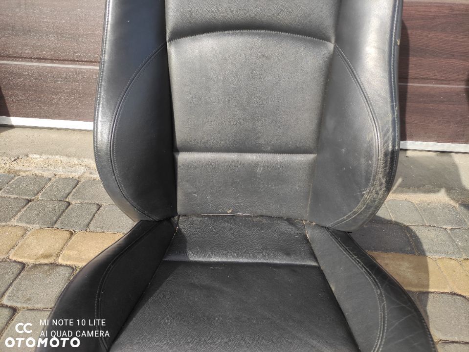 BMW E90 E91 Fotel Kierowcy Lewy Skórzany Skóra M-Pakiet Czarny - 4