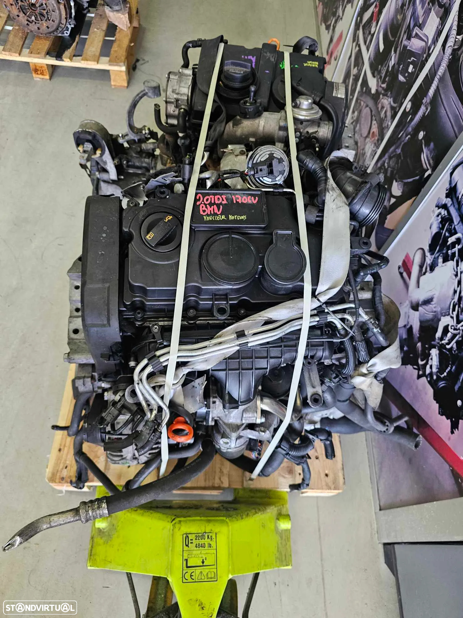 Motor Seat Leon 2.0 TDI 2007 de 170cv, ref BMN - 2