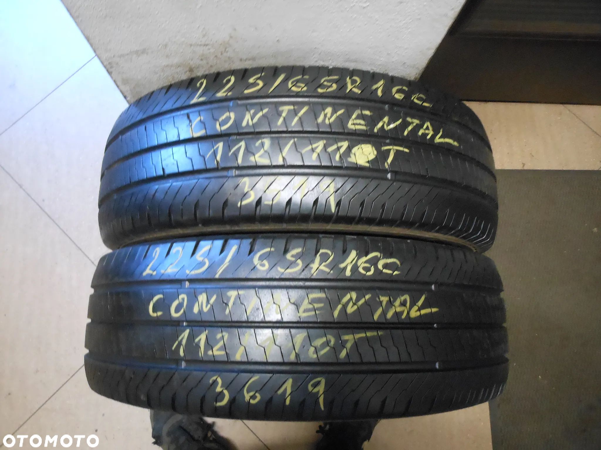 Opony 225/65r16c continental van contact eco 7mm lato para - 1