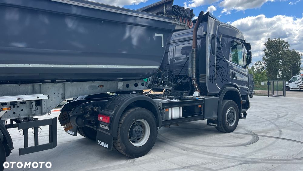Scania G500 Nex Gen 4x4 stały napęd, skrzynia redukcyjna, biegi terenowe, kabina z łóżkiem, hydraulika do wywrotu, z Niemiec, opticruise ze sprzęgłem SCANIA 4x4 XT G500 ciągnik (nie Mercedes AROCS Volvo Man itp) - 8
