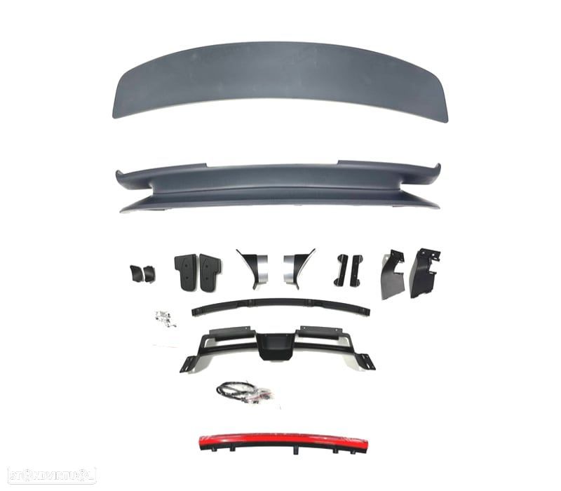 SPOILER COM AERODINÂMICA ATIVA PARA PORSCHE 911 CARRERA 992 19-23 - 2