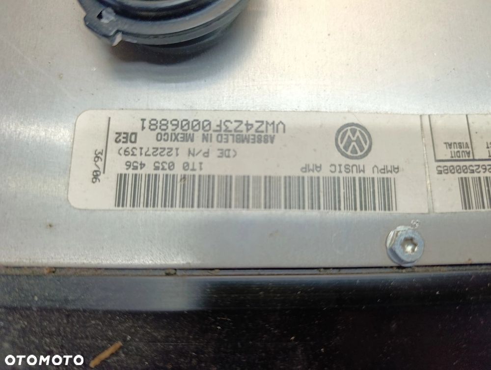 Touran I głośnik wzmacniacz głośniki komplet lift Volkswagen 1T0 035 411 K, 1T0 035 456 - 2