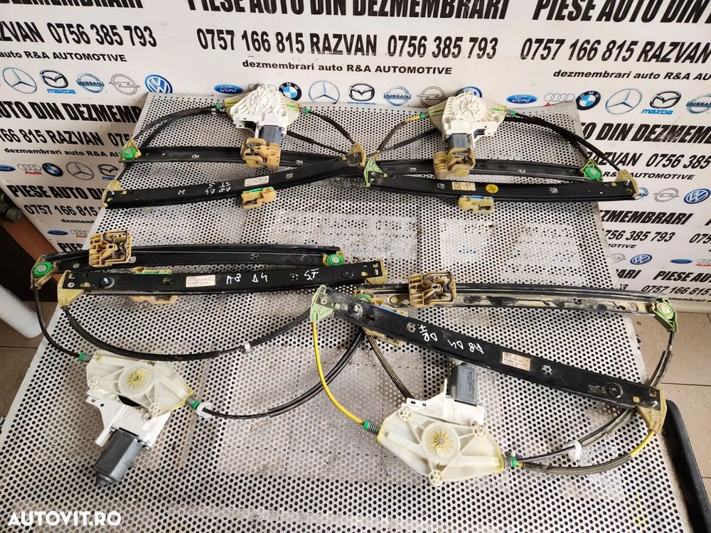 Macara Geam Electrica Completa Cu Motoras Fata Spate Audi A8 D4 4H An 2010-2011-2012-2013-2014-2015 - 2