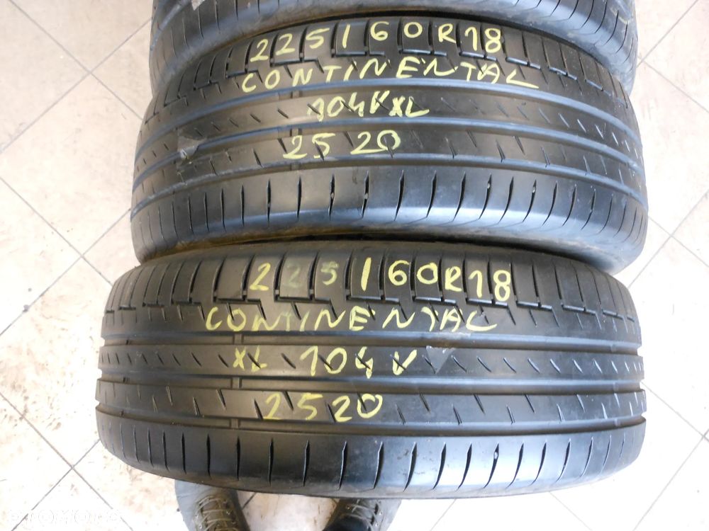 Opony 225/60r18 continental premium contact 6 6mm lato komplet - 2